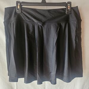 Black athletic tennis skort 2XL unbranded
